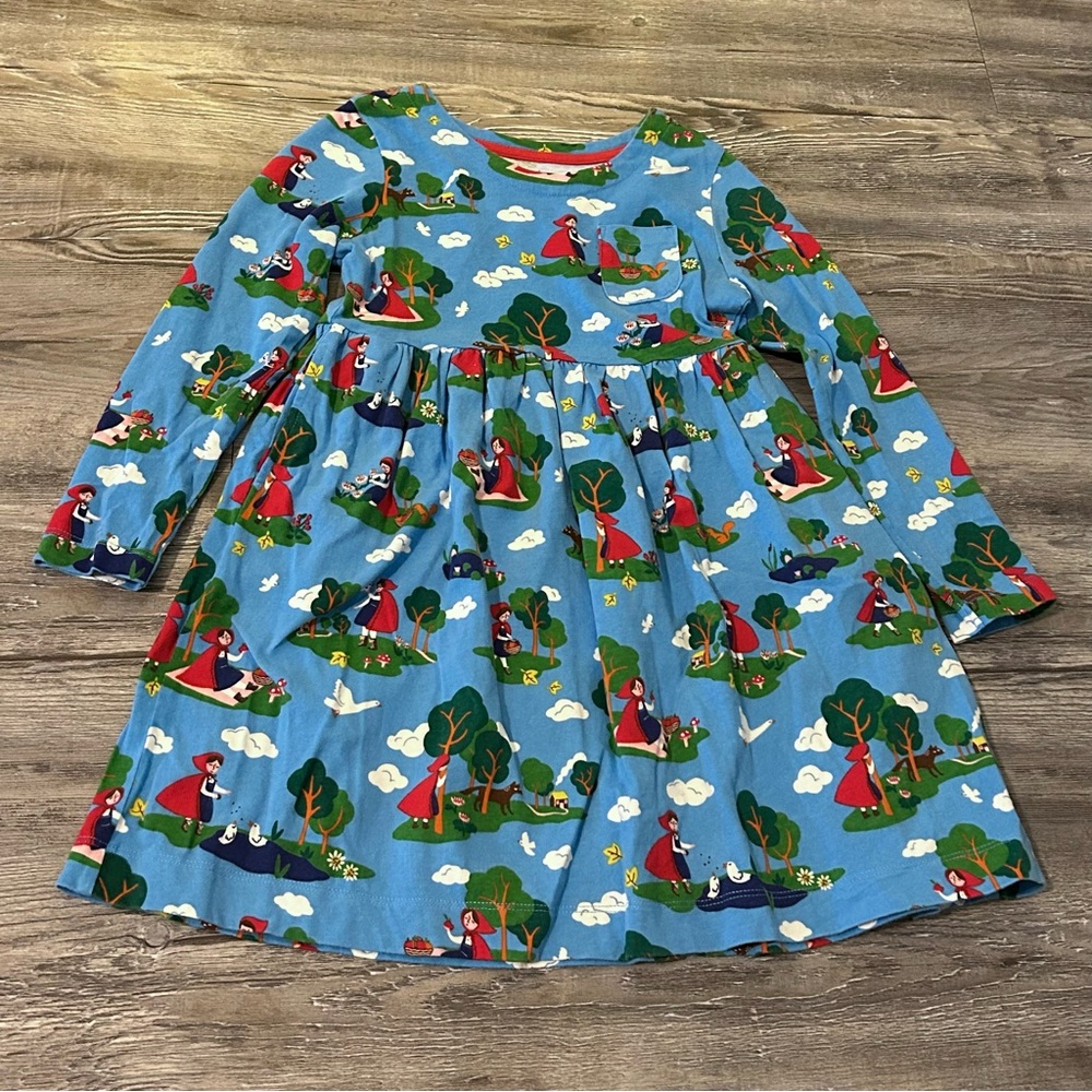 Mini Boden Little Red Riding Hood Dress Size 5-6